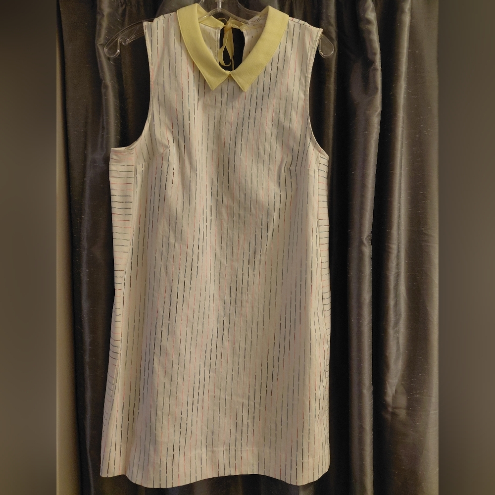 BCBGeneration Sleeveless Dress with Yellow Collar